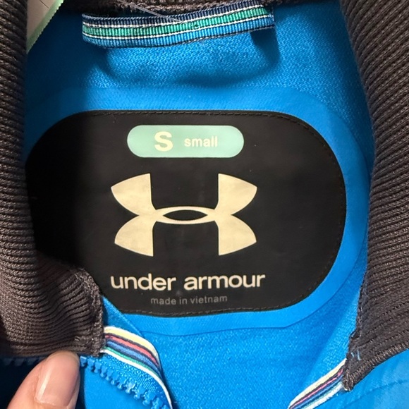 Under Armor Womens Jacket Blue Zip Up Polyester - Size S - Picture 2 of 3
